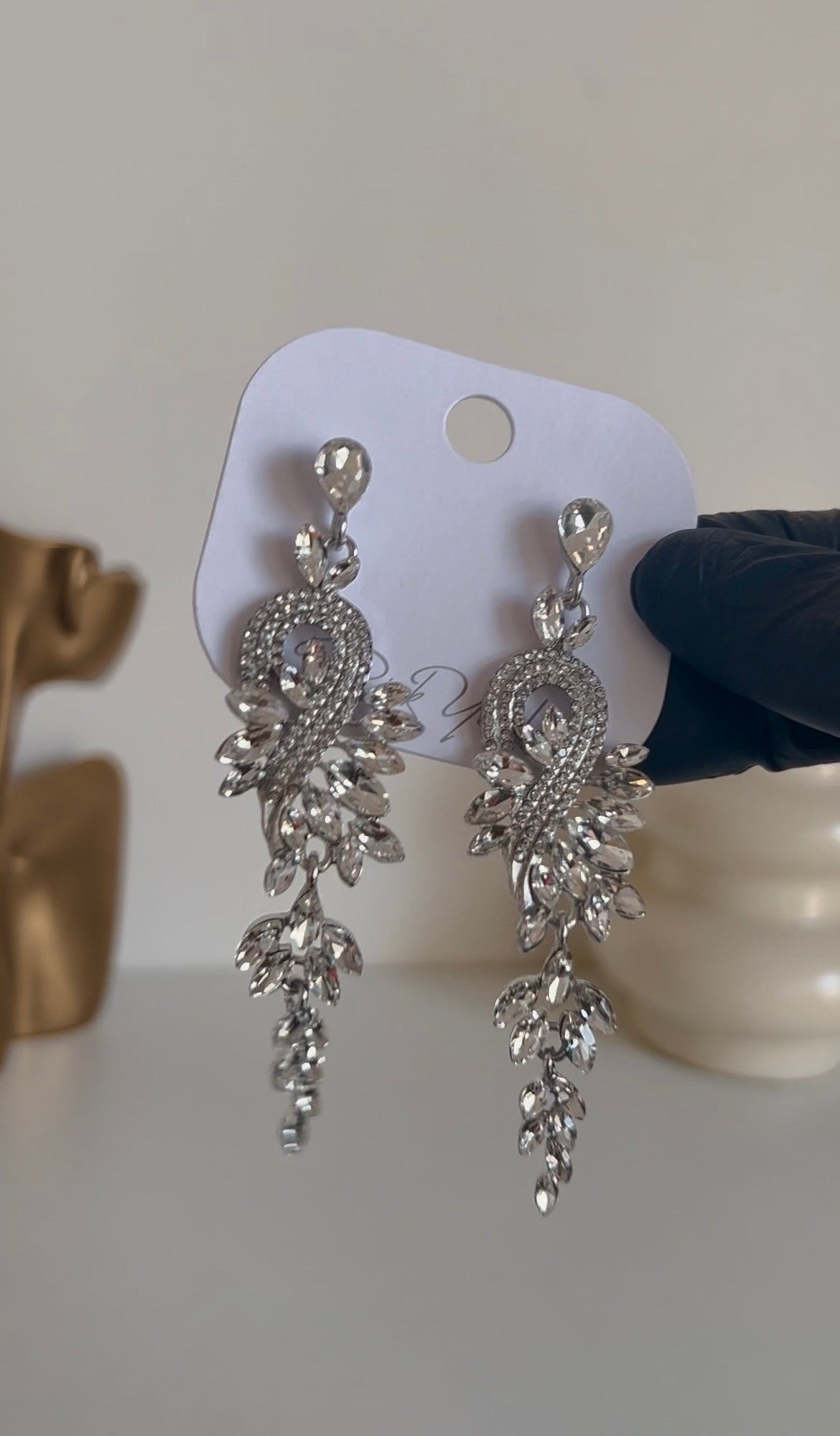 Peacock earrings