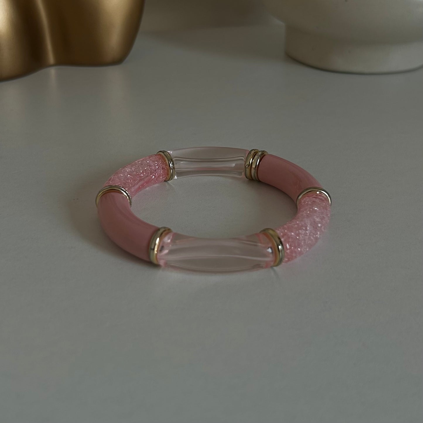 Acrylic tube bracelet