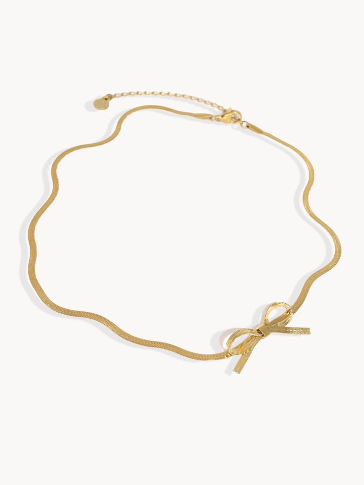 Aurora bow necklace