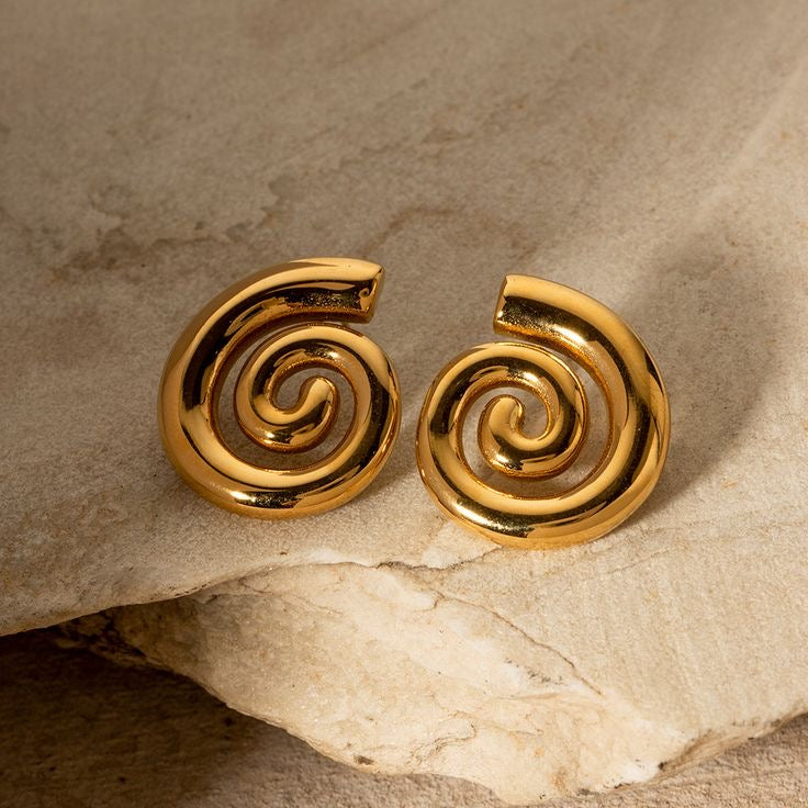 Spiral earrings