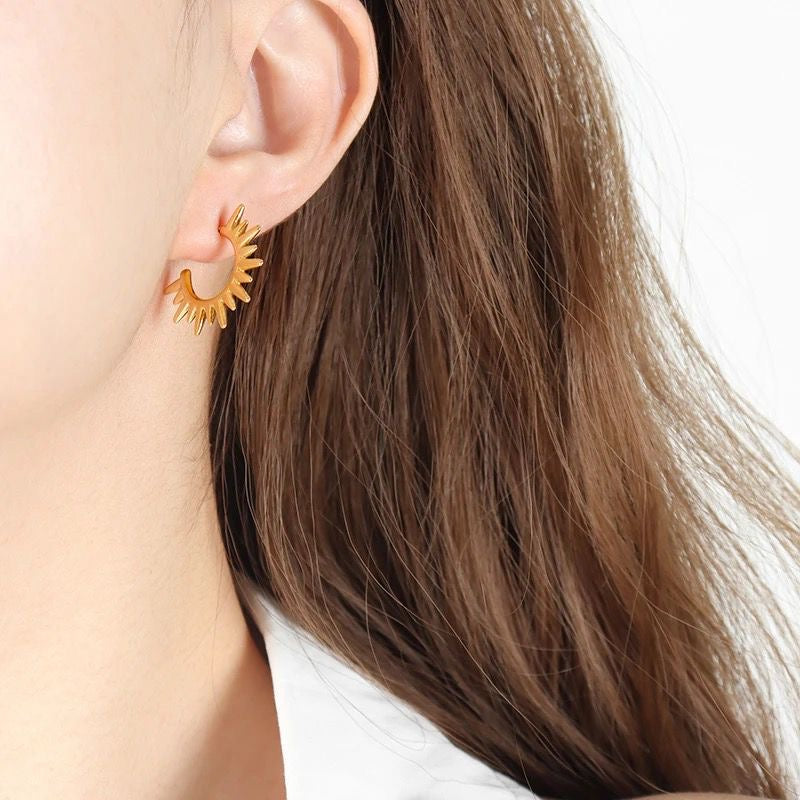 Sun earrings