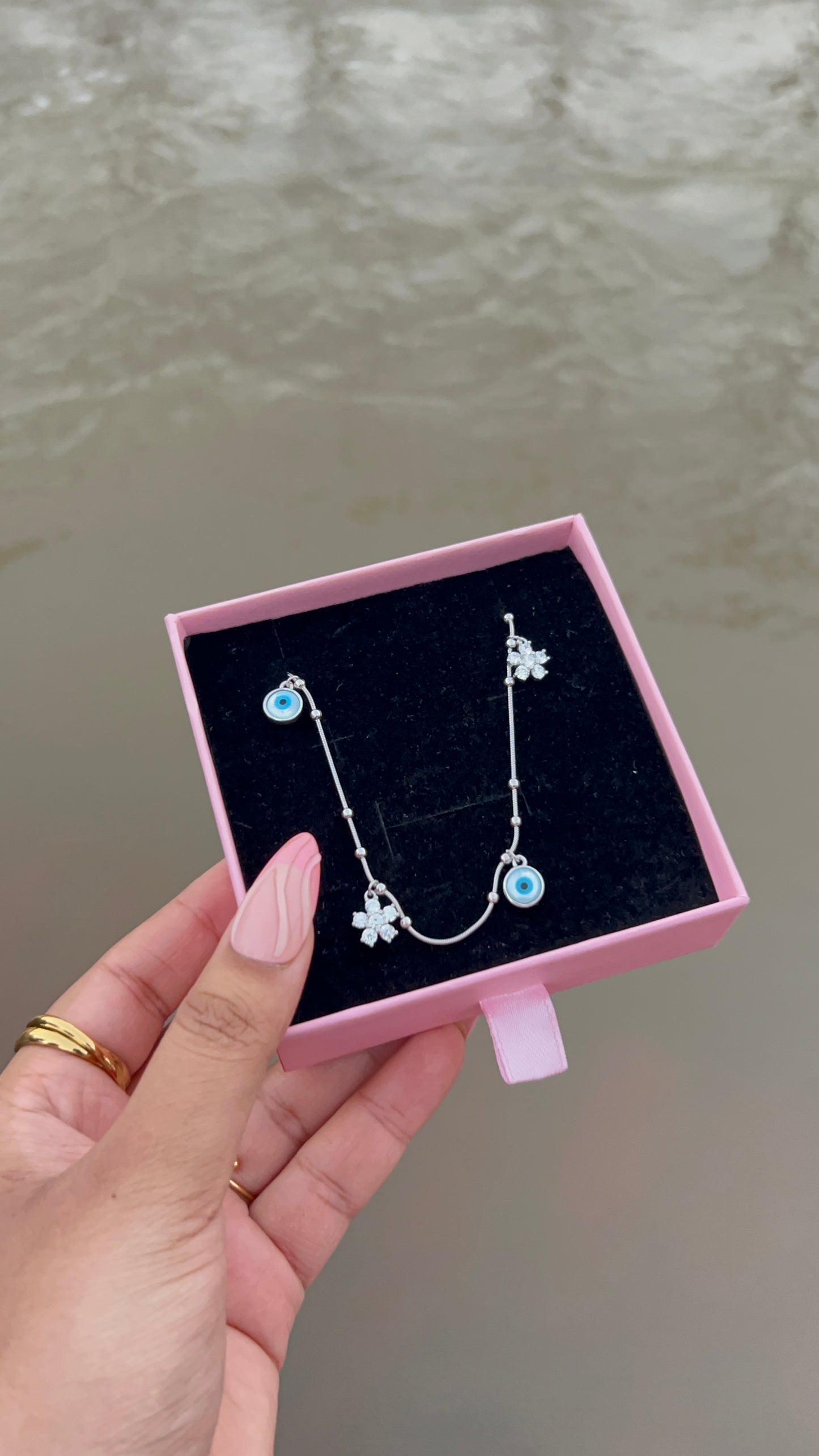 Evil eye anklet with premium packing