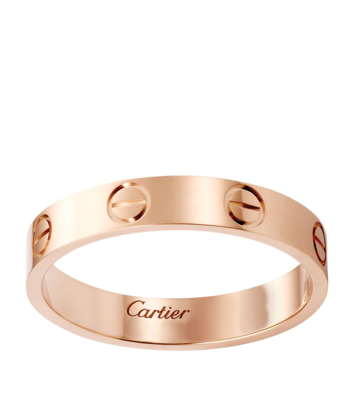 Love rose gold ring