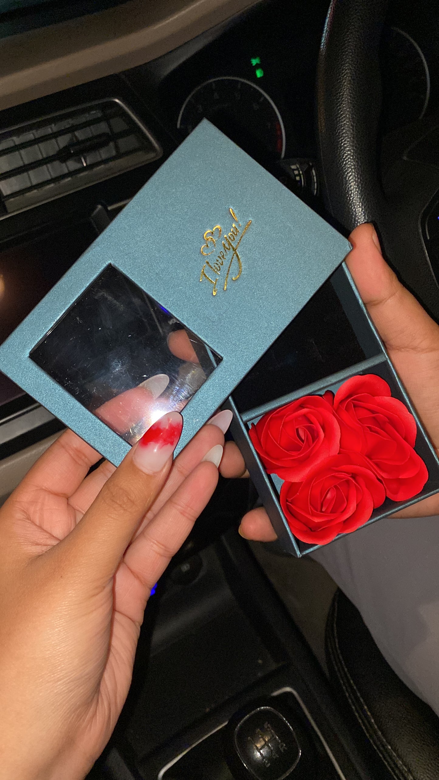 Love you necklace set box