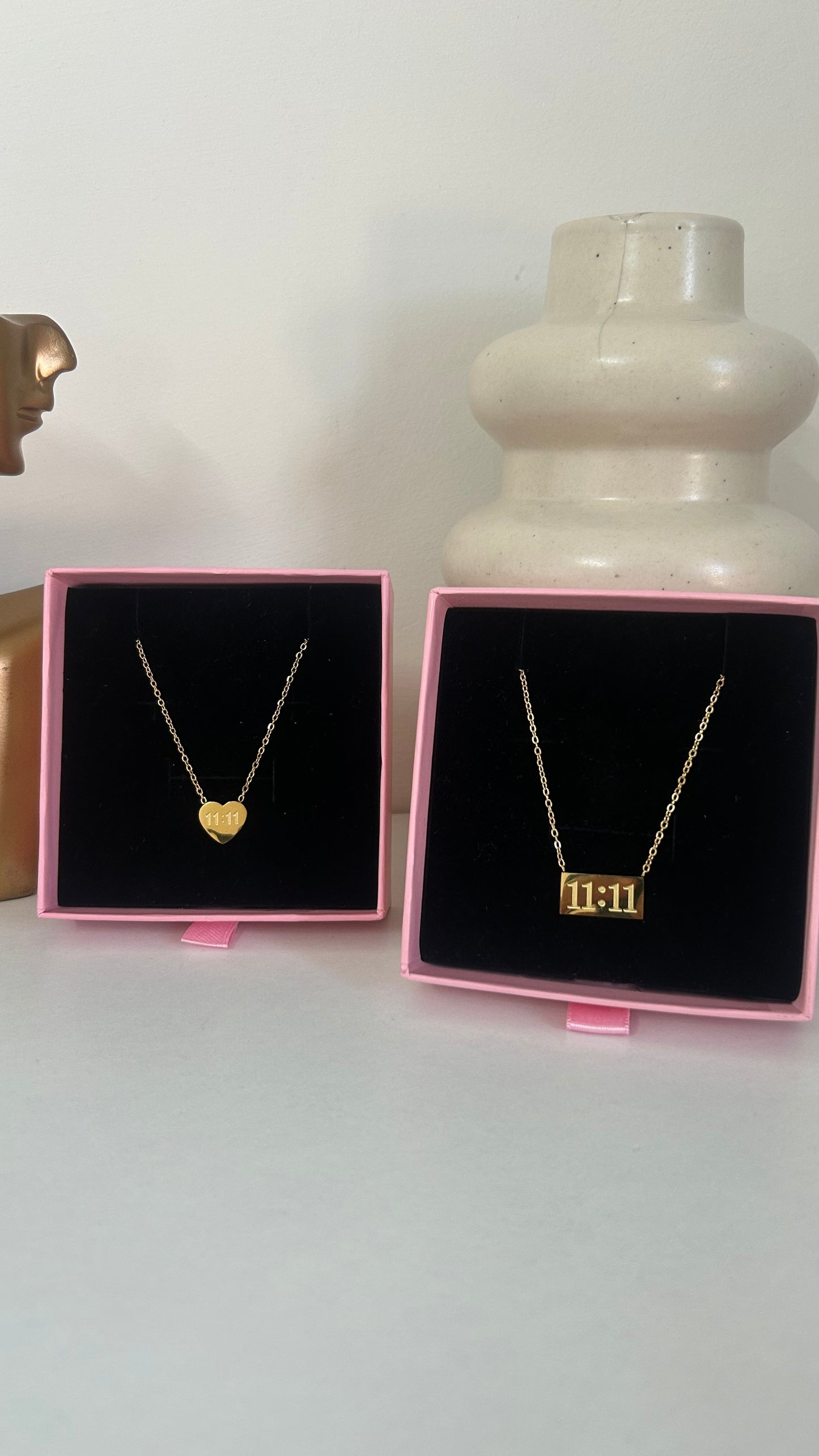 11:11 heart necklace