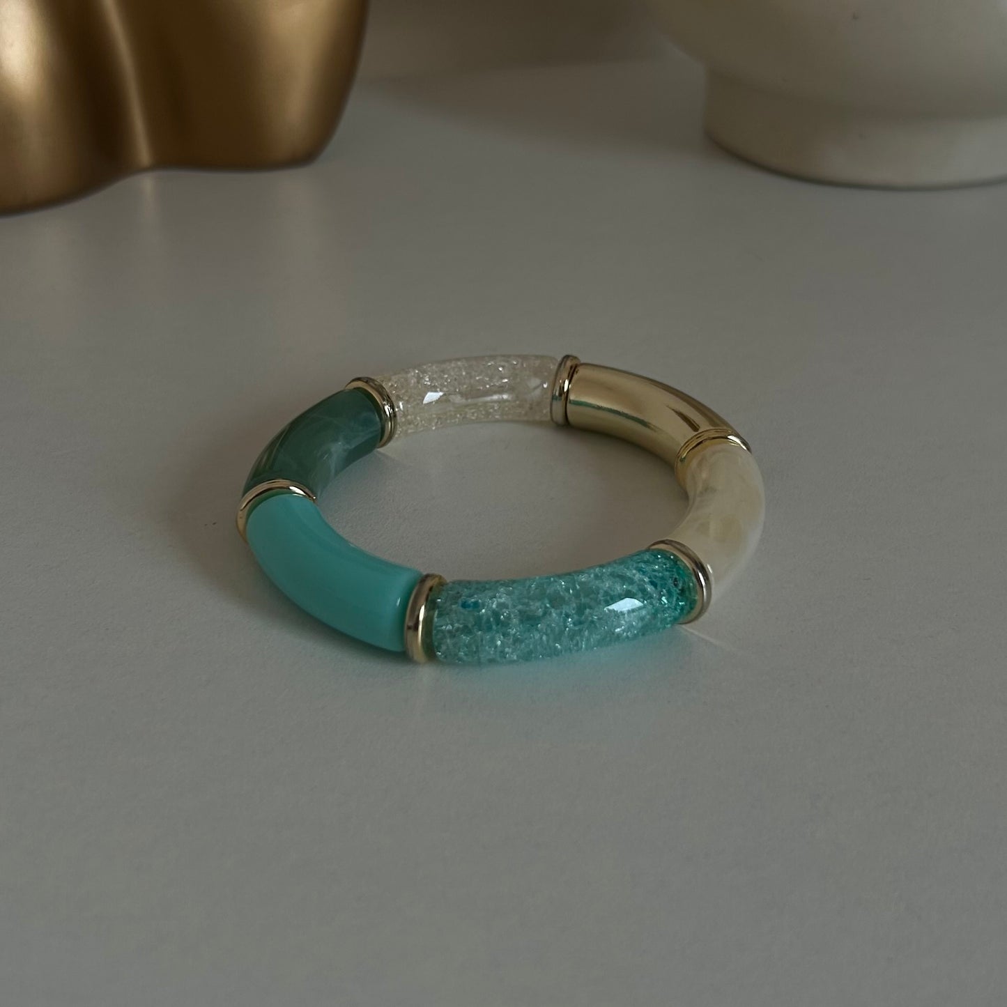 Acrylic tube bracelet