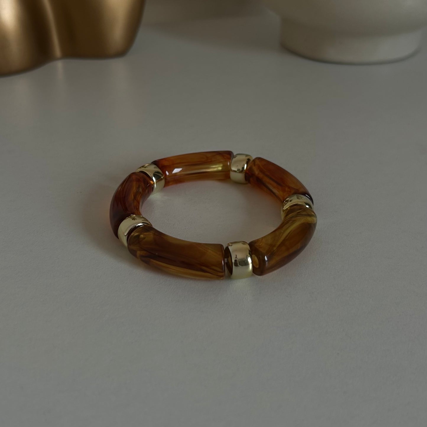 Acrylic tube bracelet