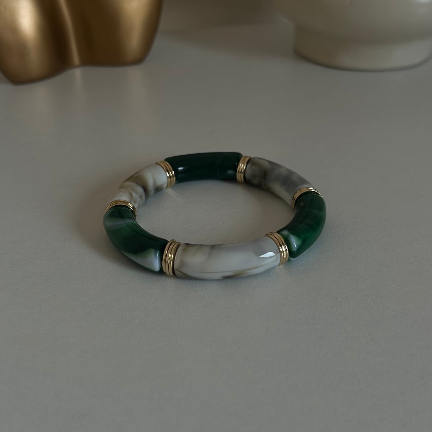 Acrylic tube bracelet