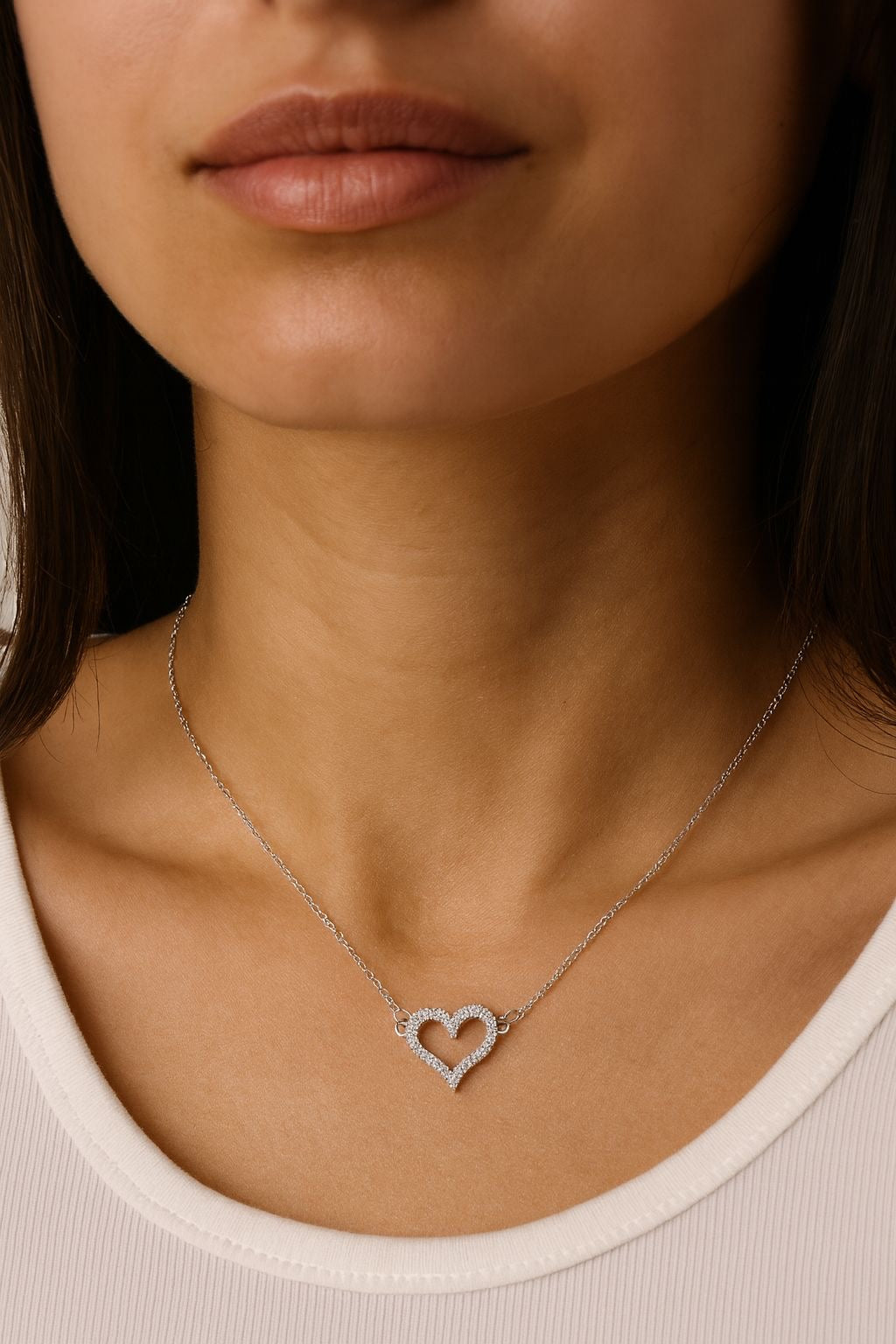 Shimmer Heart necklace