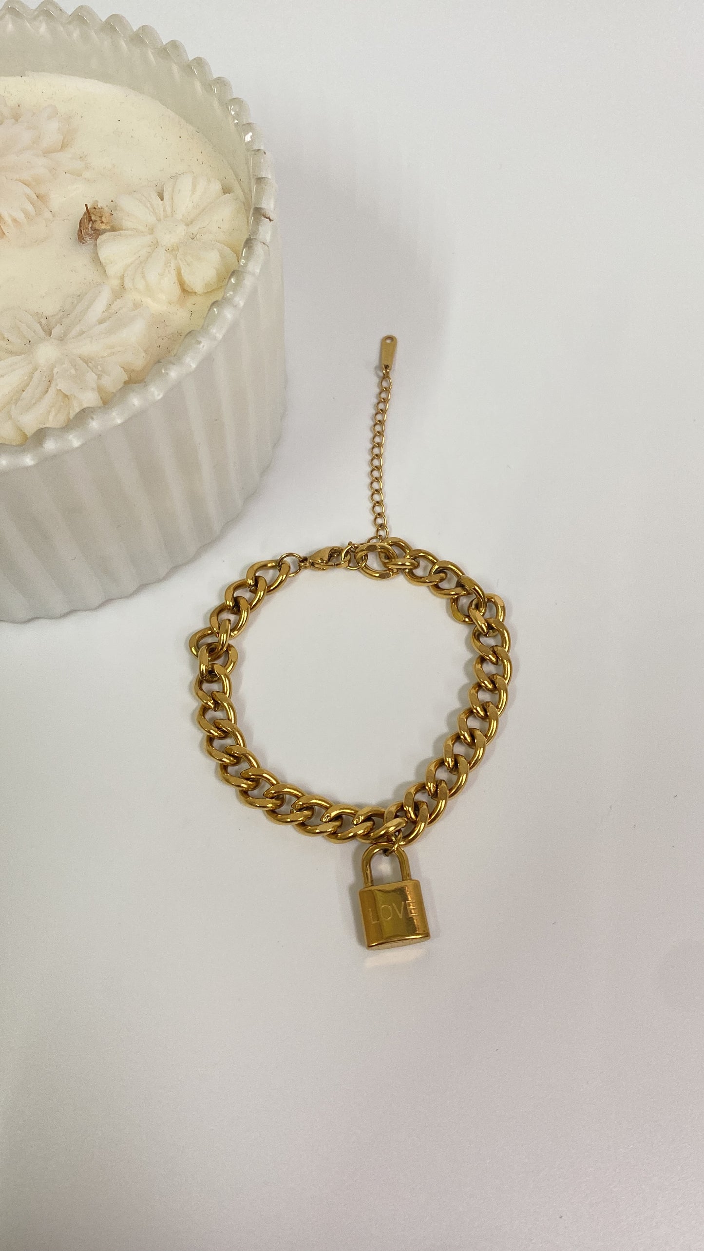 Love cuban bracelet