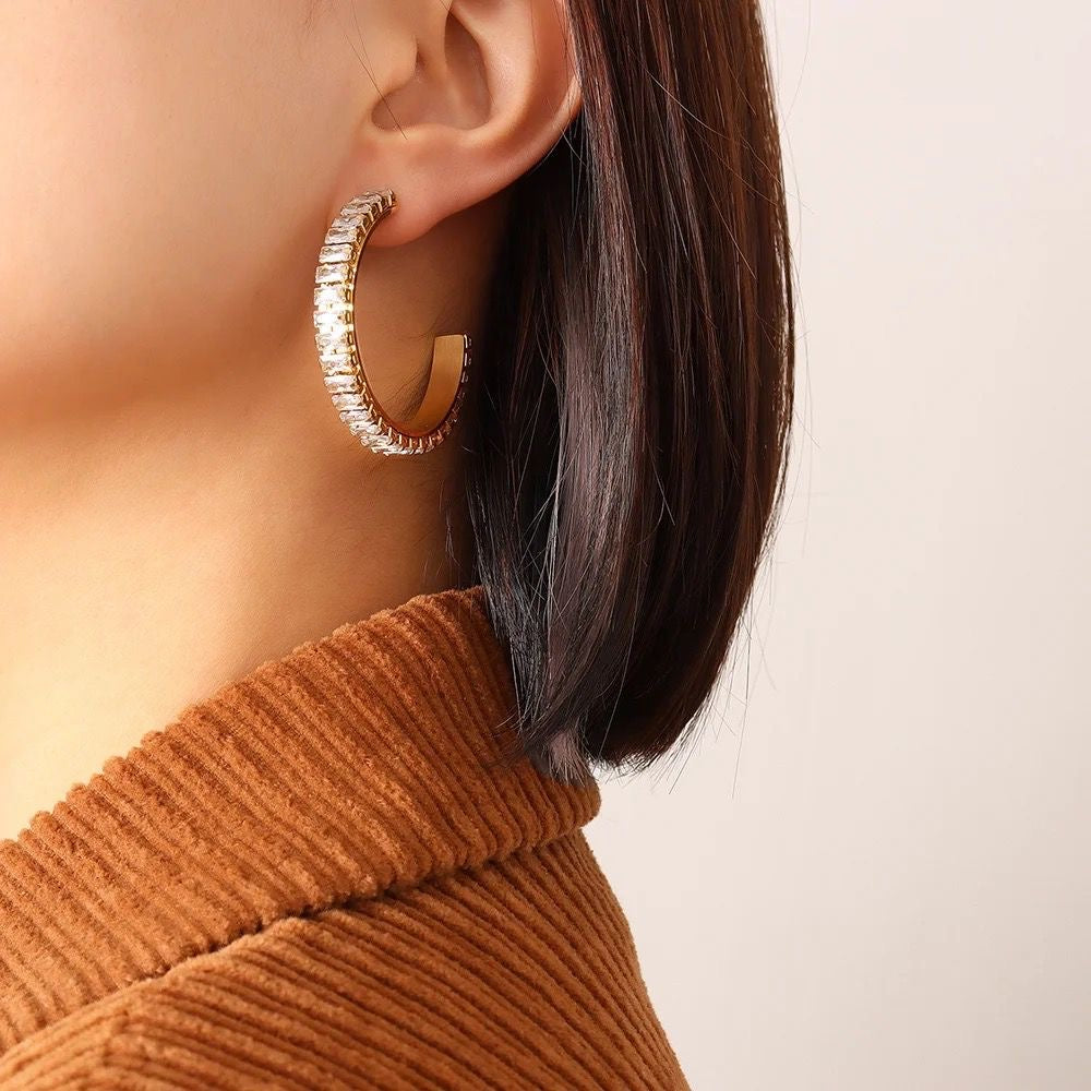 Tennis earrings