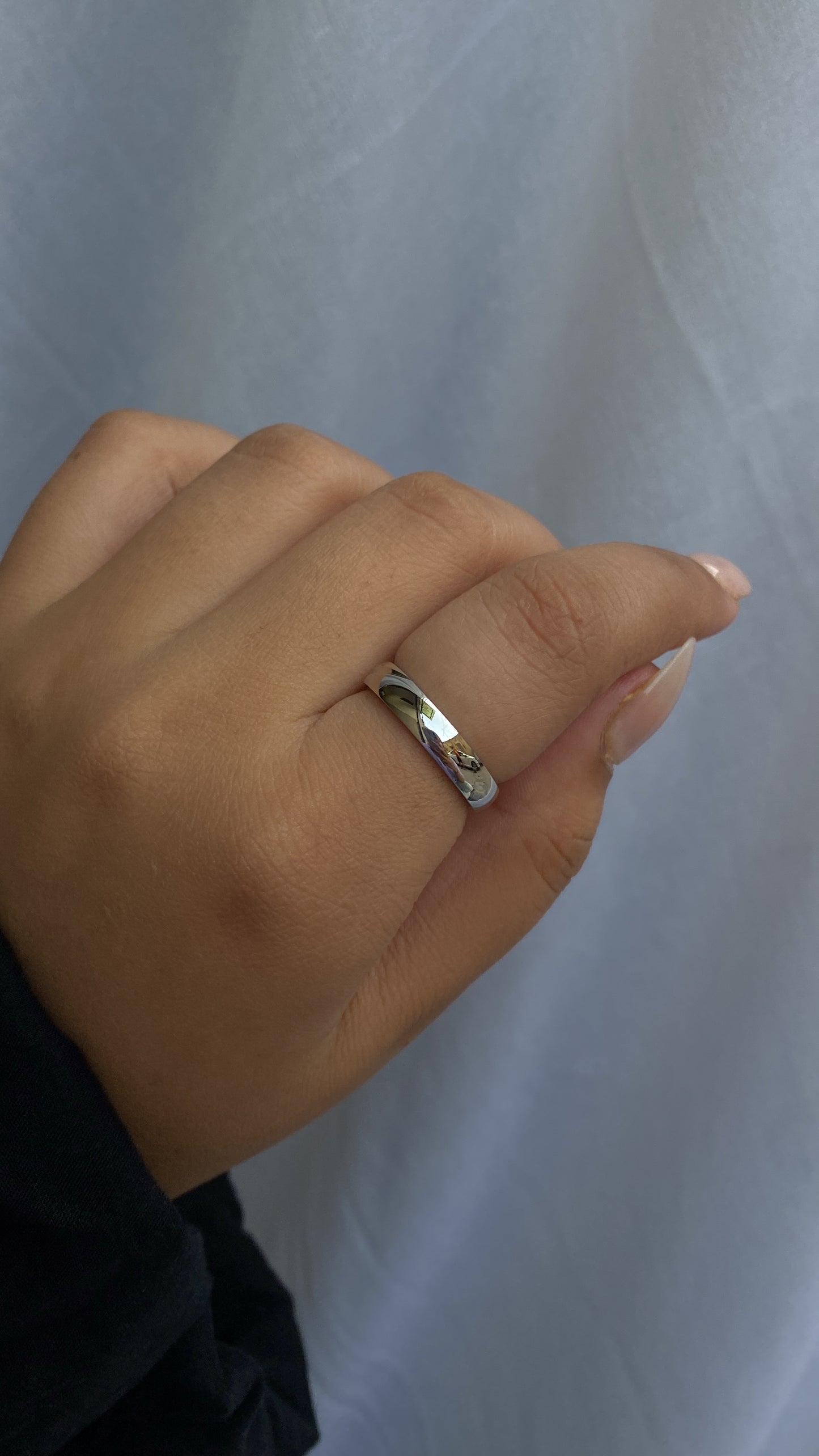 Dual ring (half golden,half silver)