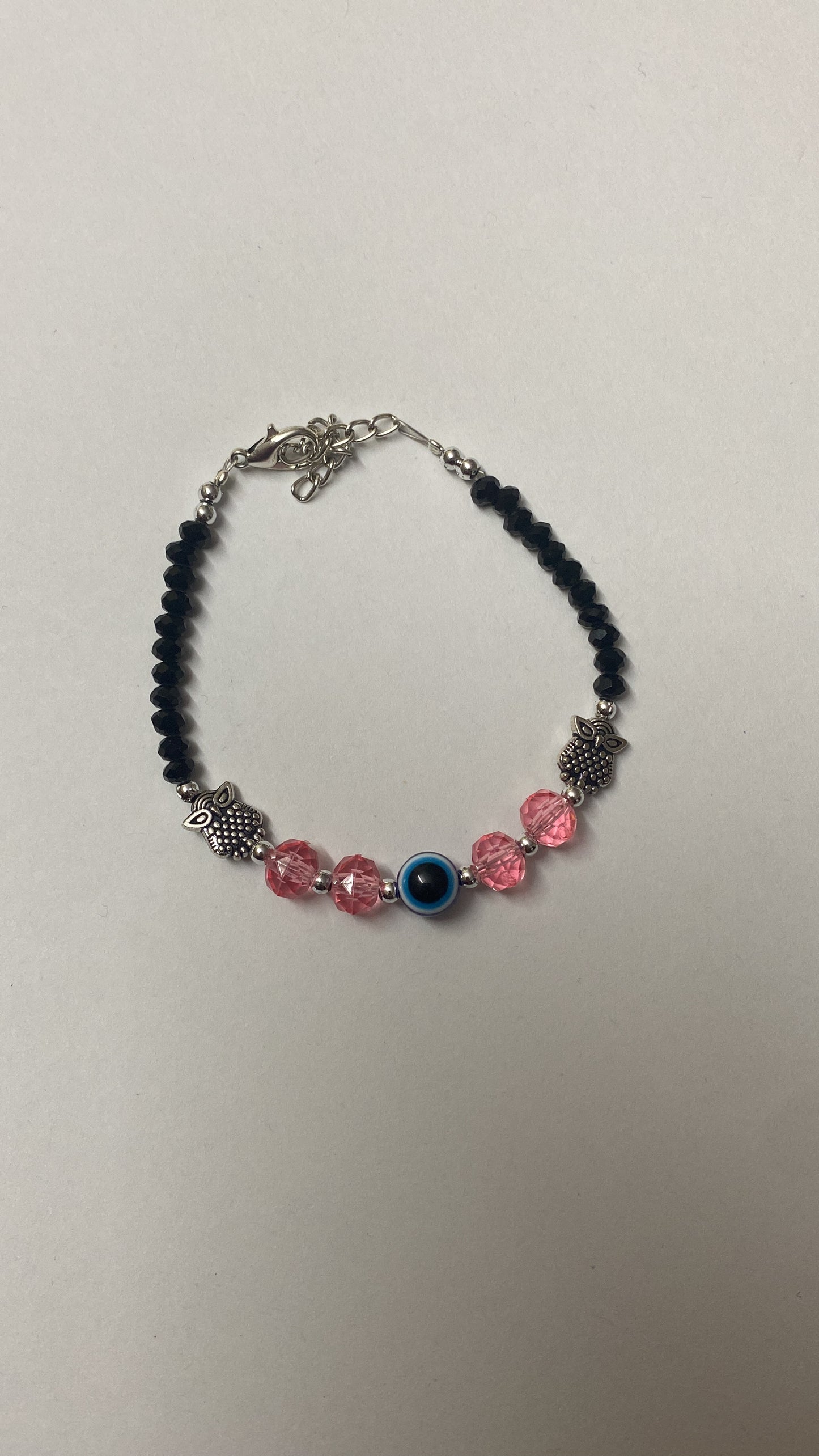 Cerise pink nazar bracelets