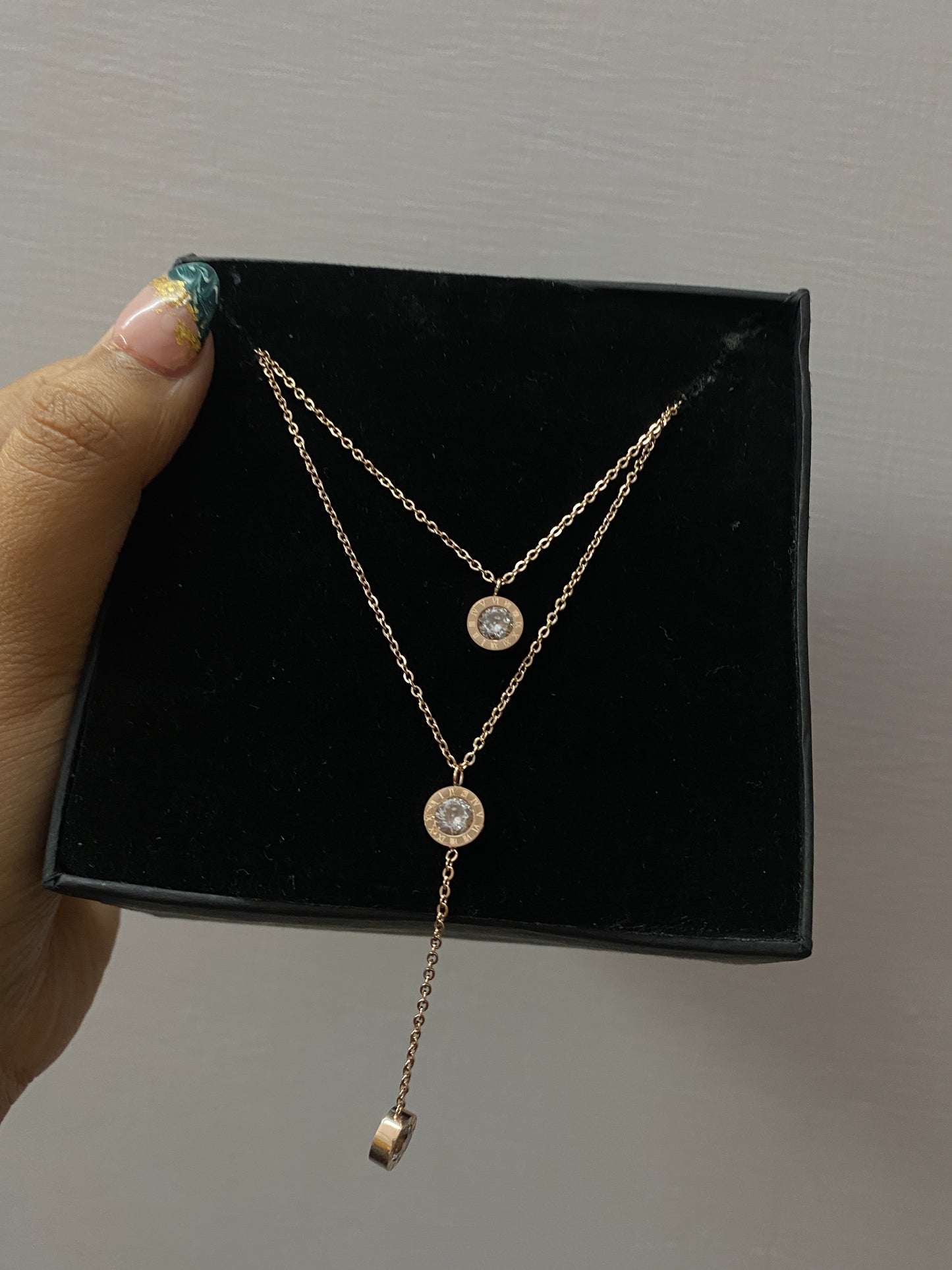 Roman layered necklace