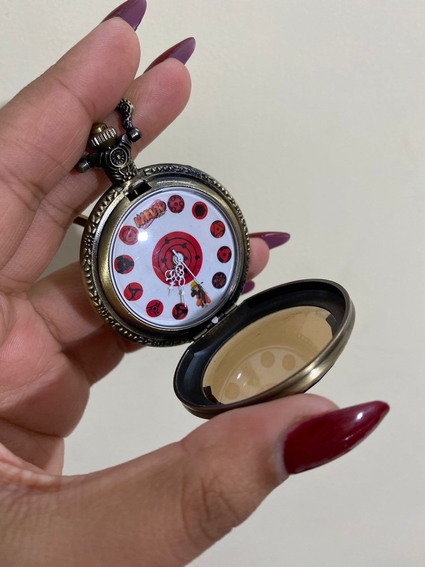 Naruto antique watch keychain