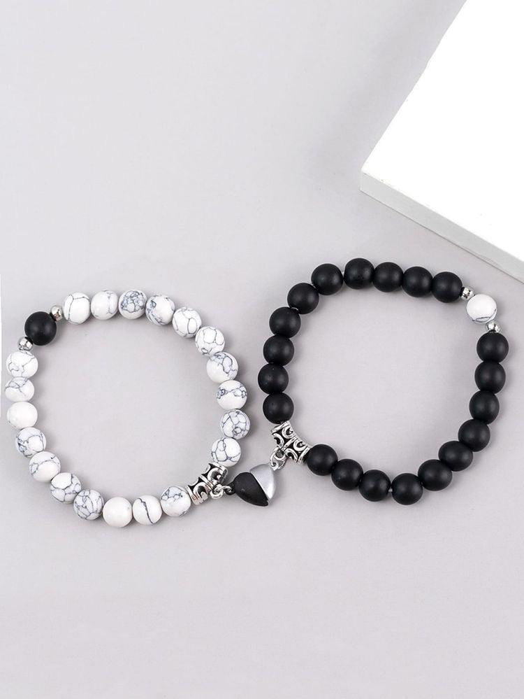 Our Couple magnetic heart bracelet  set(2 bracelets)