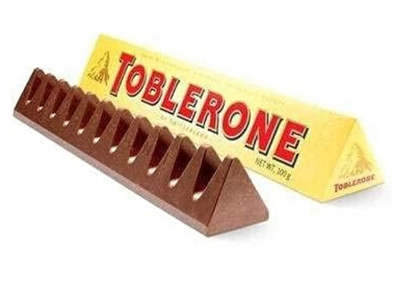 Toblerone of Switzerland Swiss Milk Chocolate with Crunchy Almonds 50g