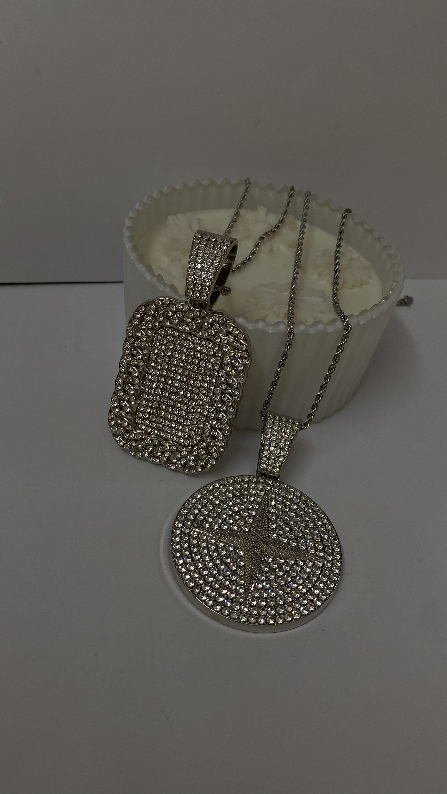 Rectangle & Circle Pendent