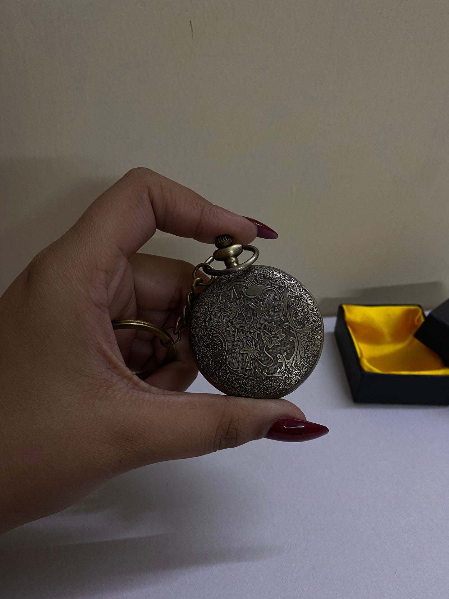 Yinyang antique watch keychain