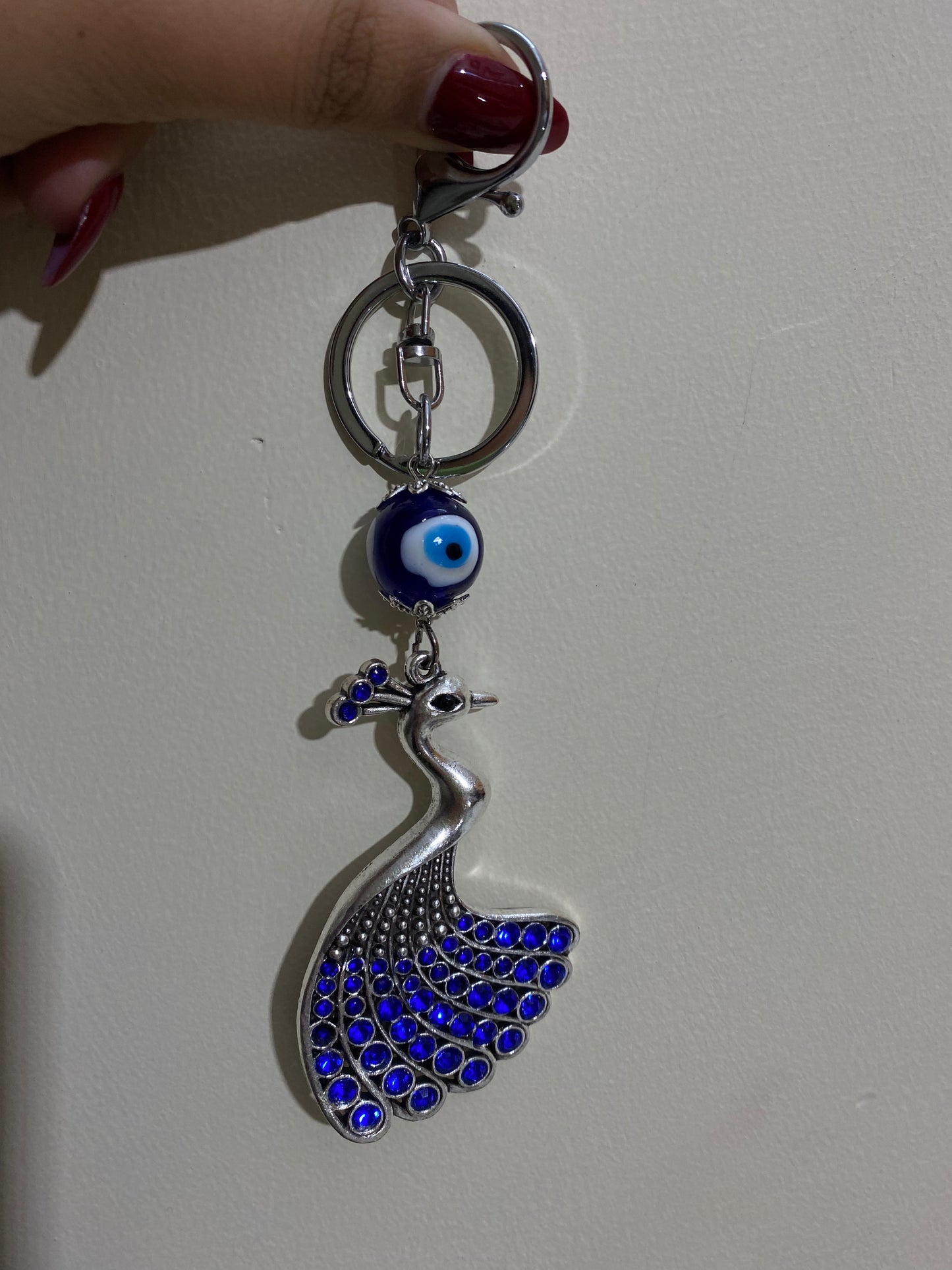 Peacock keychain