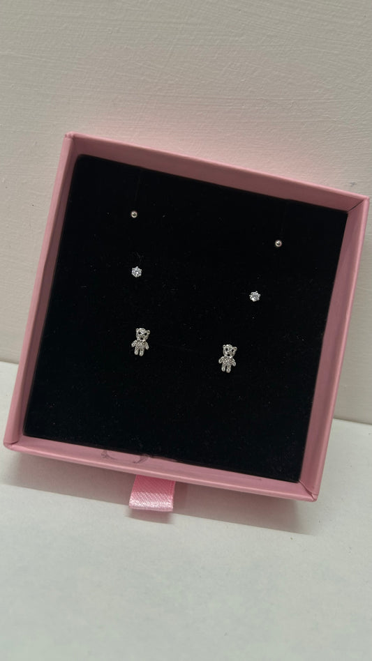 Triple piercing earrings