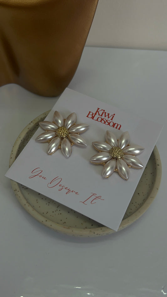 Camellia earrings