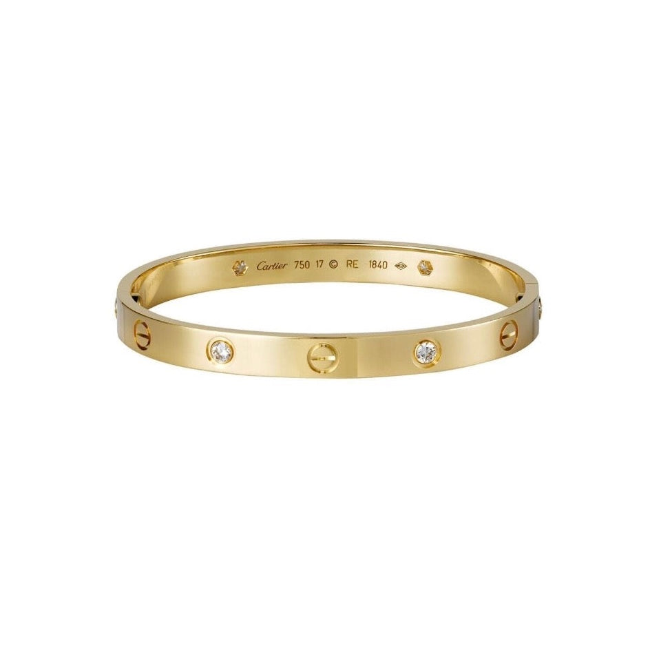 Engravable love bracelet