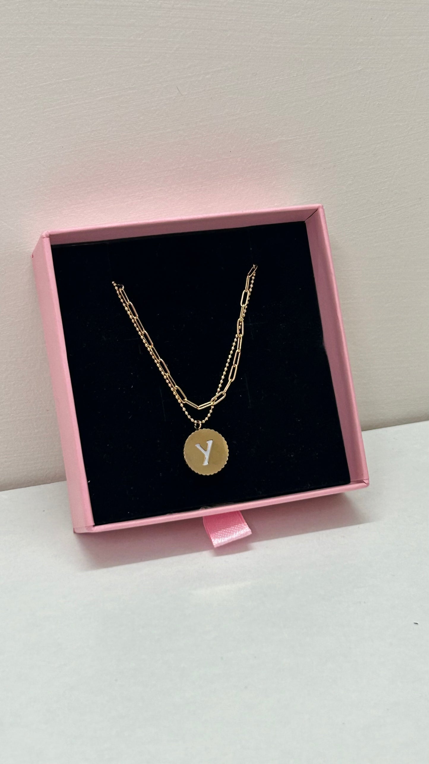 Y initial necklace