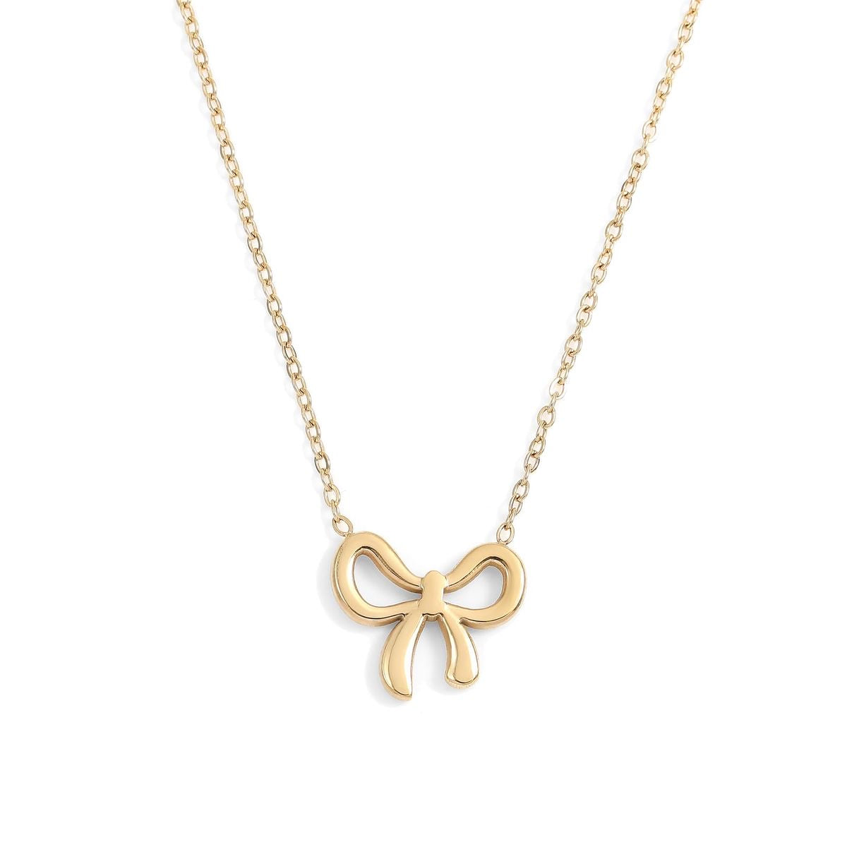 Marin bow necklace