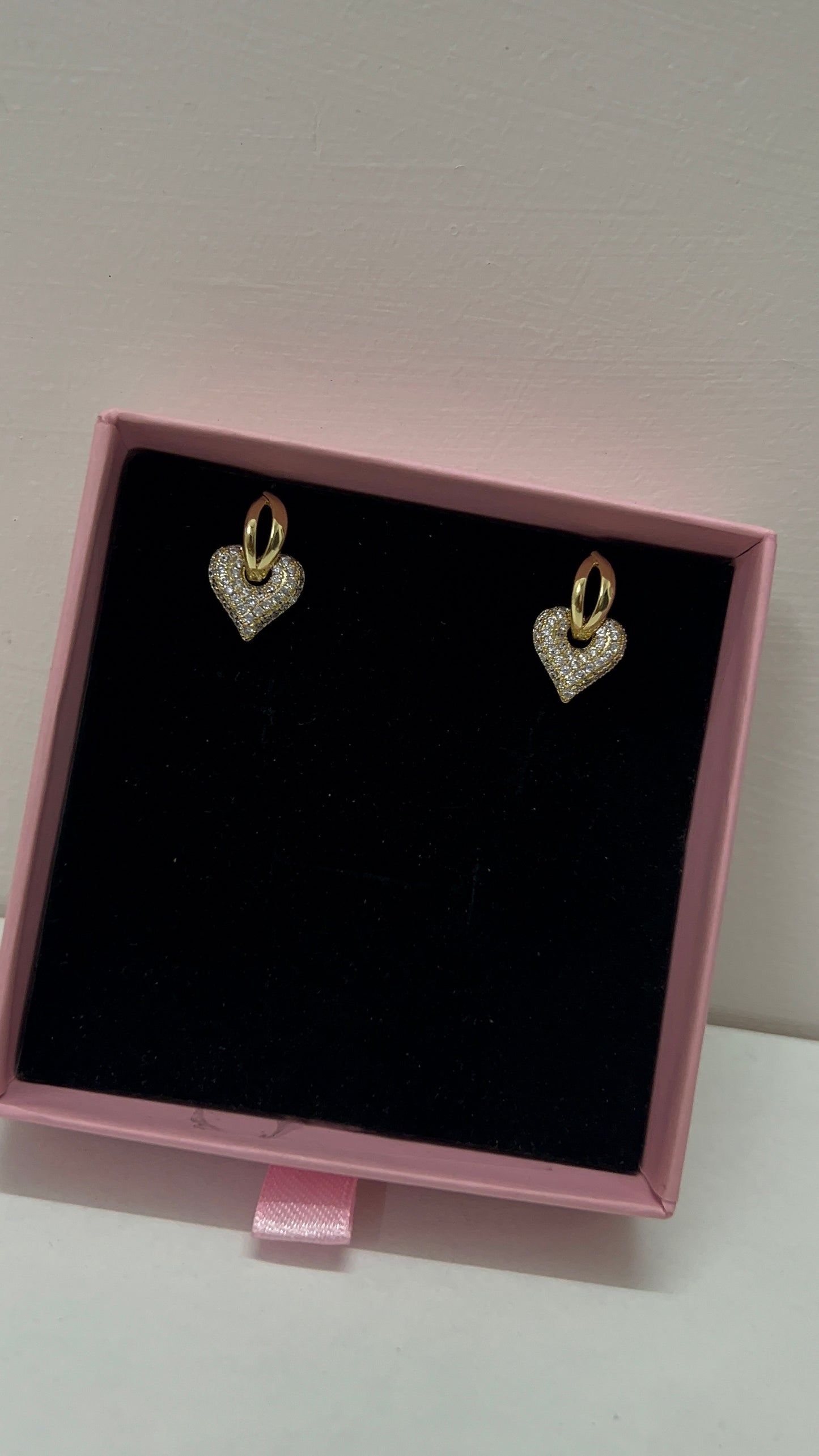 Heart cleo earrings