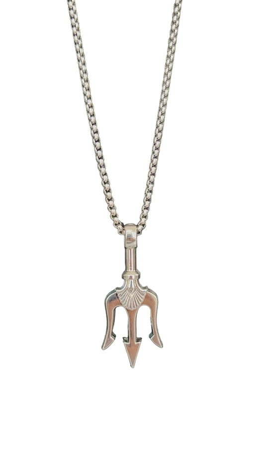 Trishul pendant with chain