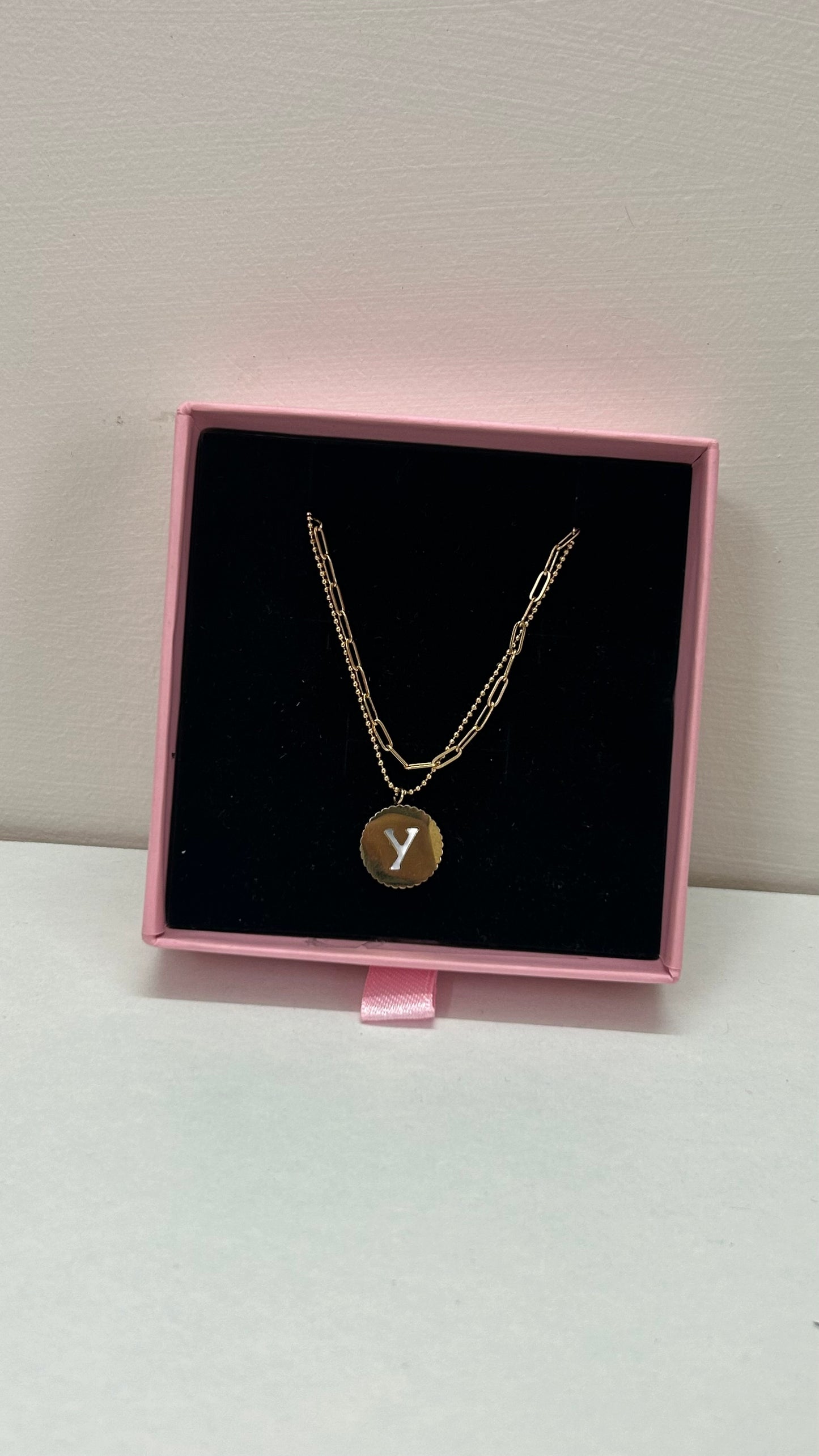 Y initial necklace