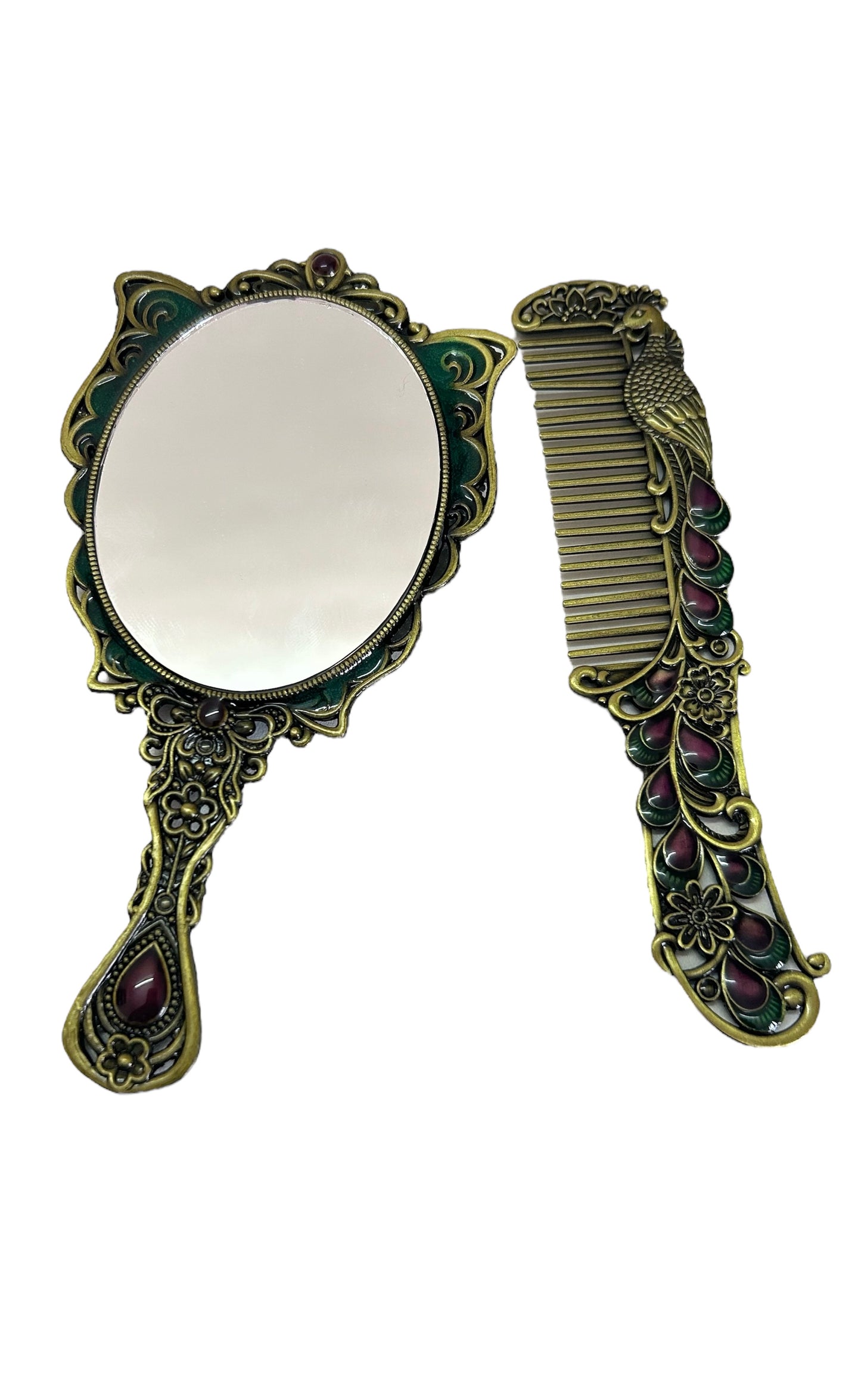 Butterfly comb mirror set