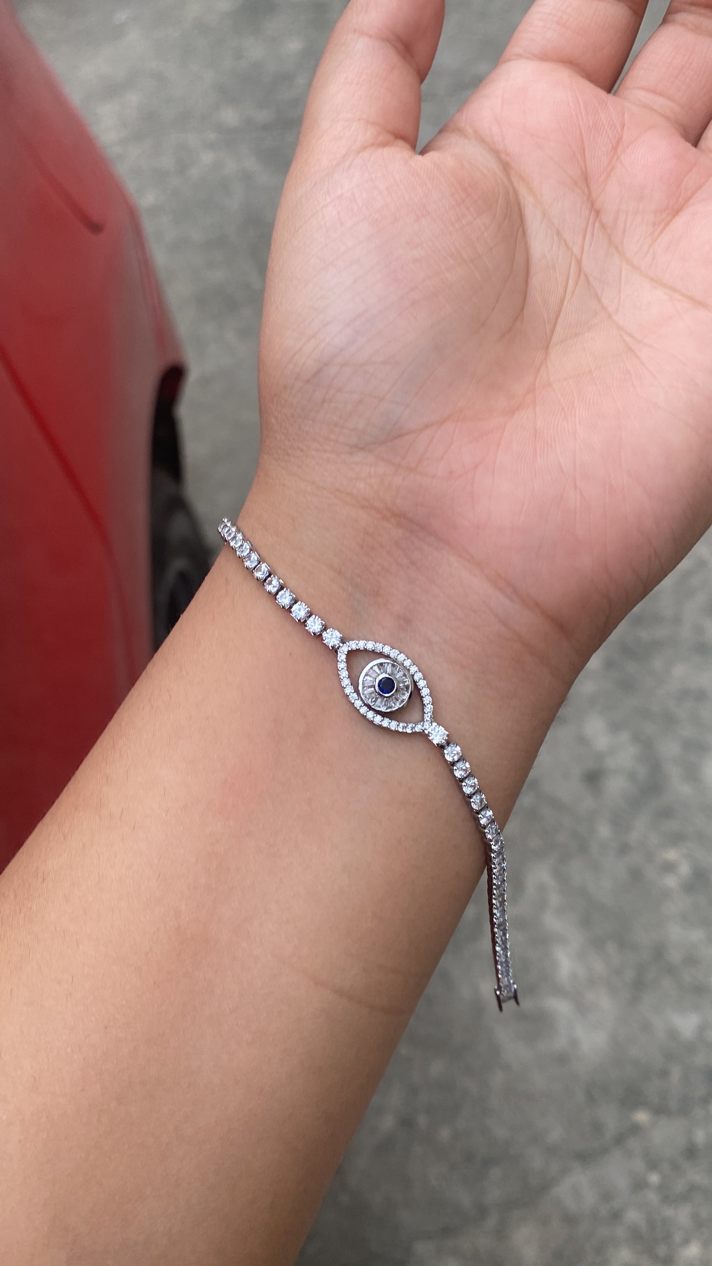 Gabriella evil eye bracelet (sterling silver925)