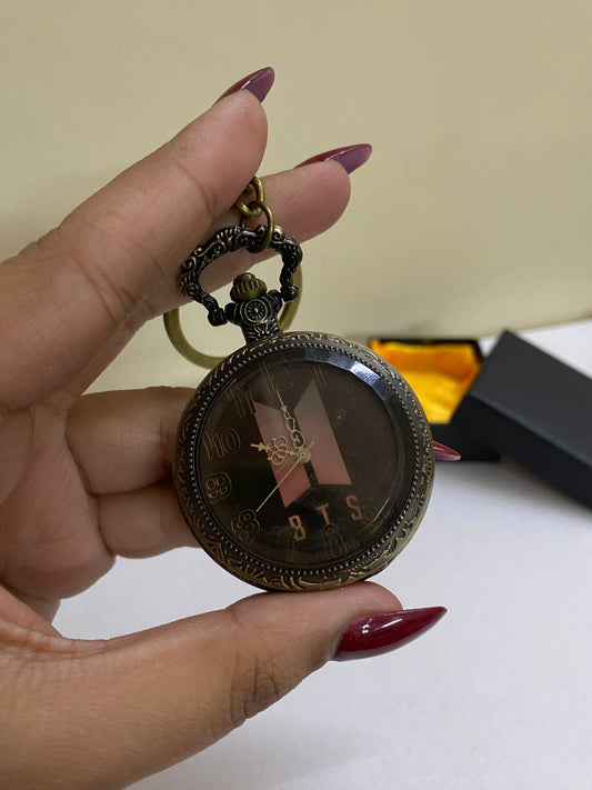 BTS antique watch keychain