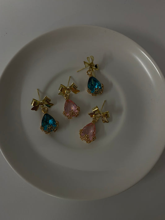 Noor pink earrings