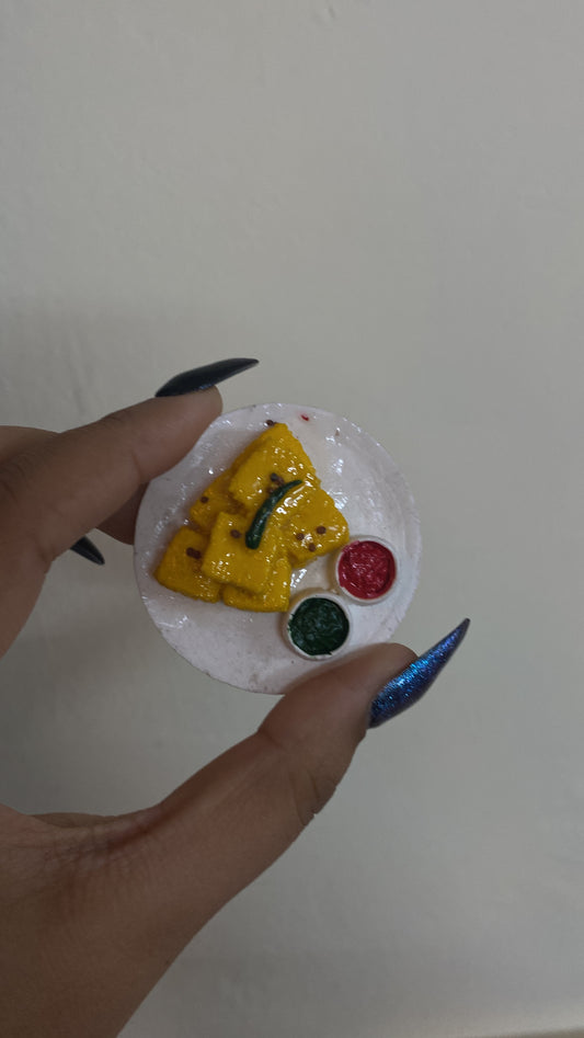 Dhokla fridge magnet