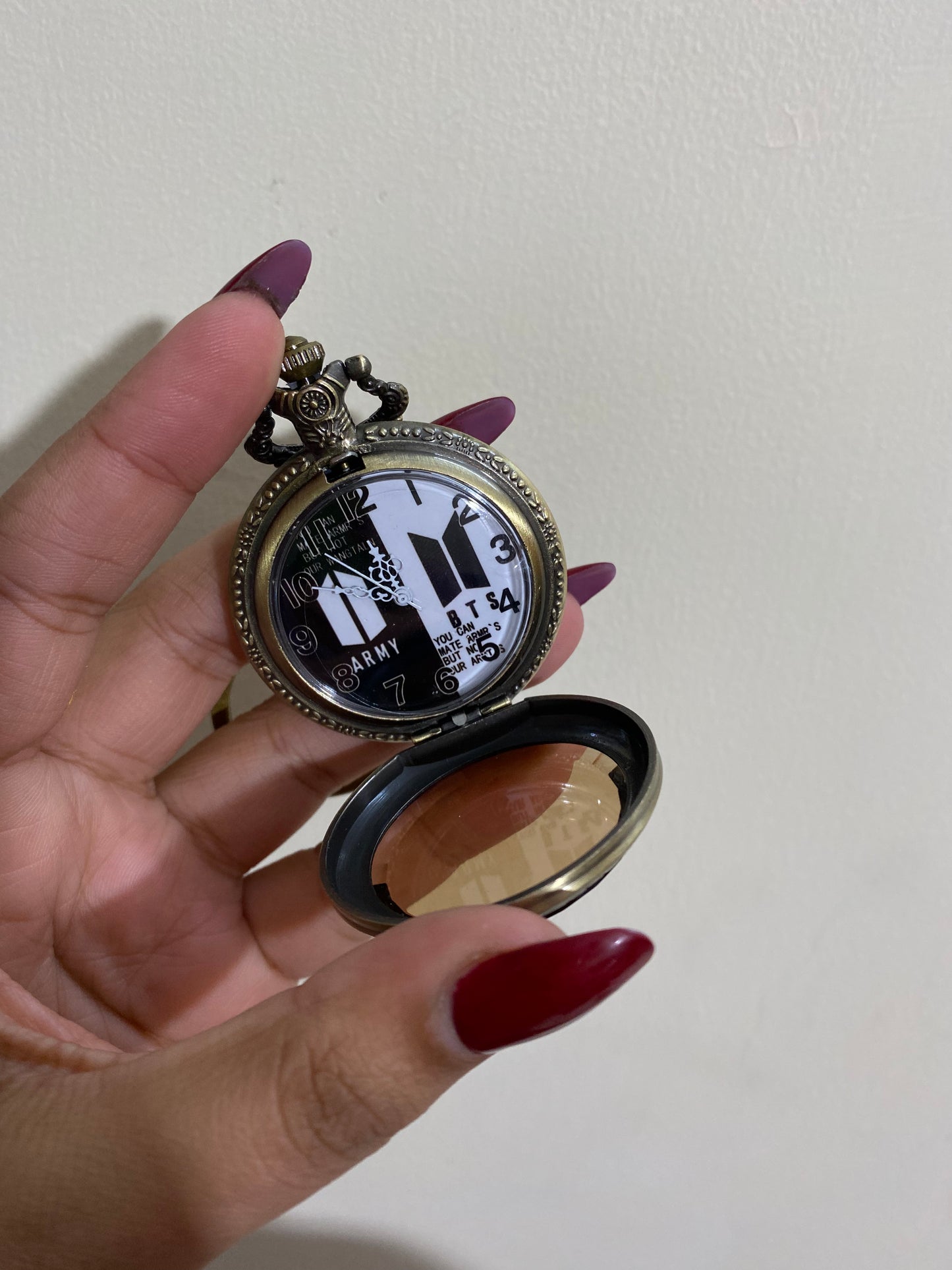 ARMY BTS  antique watch keychain