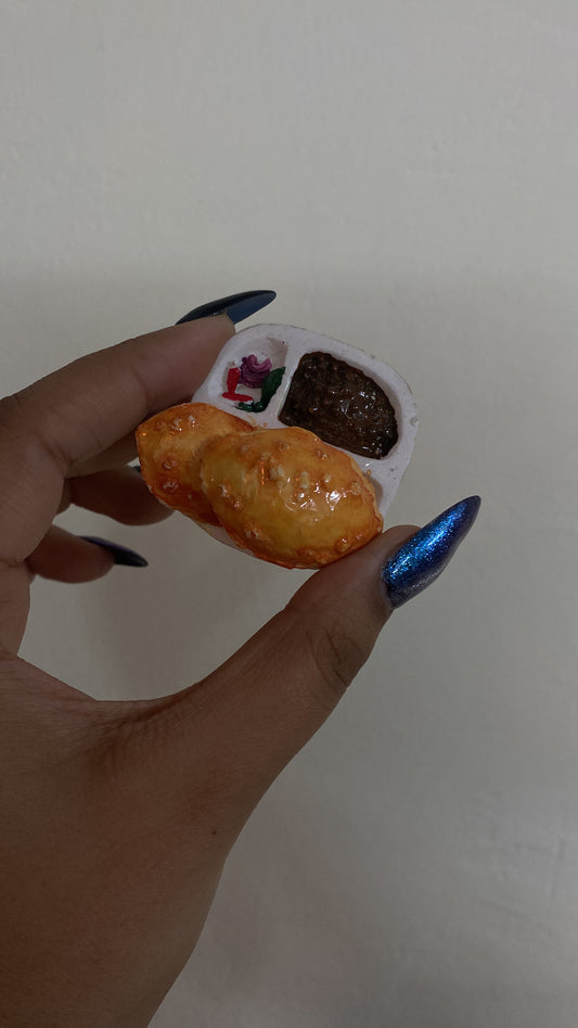 Chole bhature fridge magnet