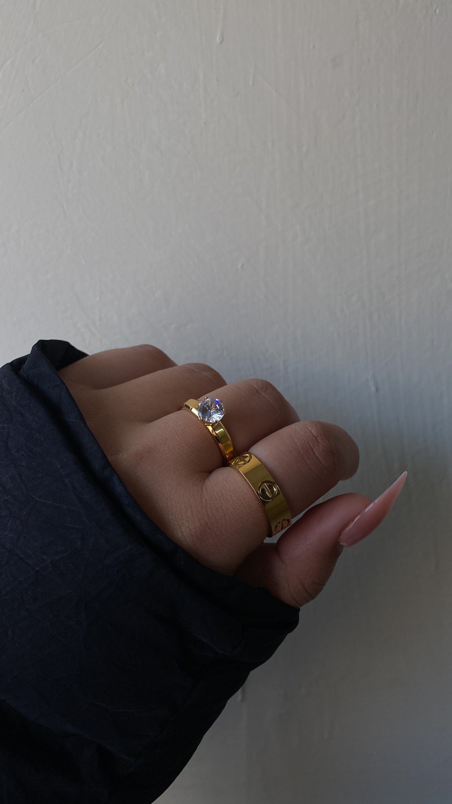 Sassy stack (chloe ring + love stone ring)