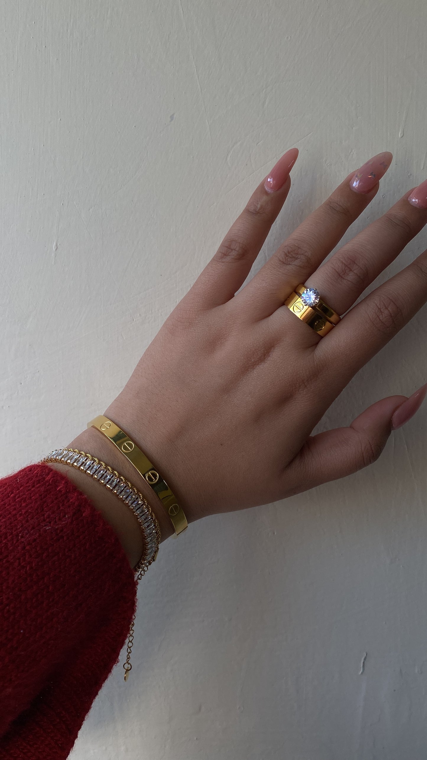 Sassy stack (chloe ring + love stone ring)