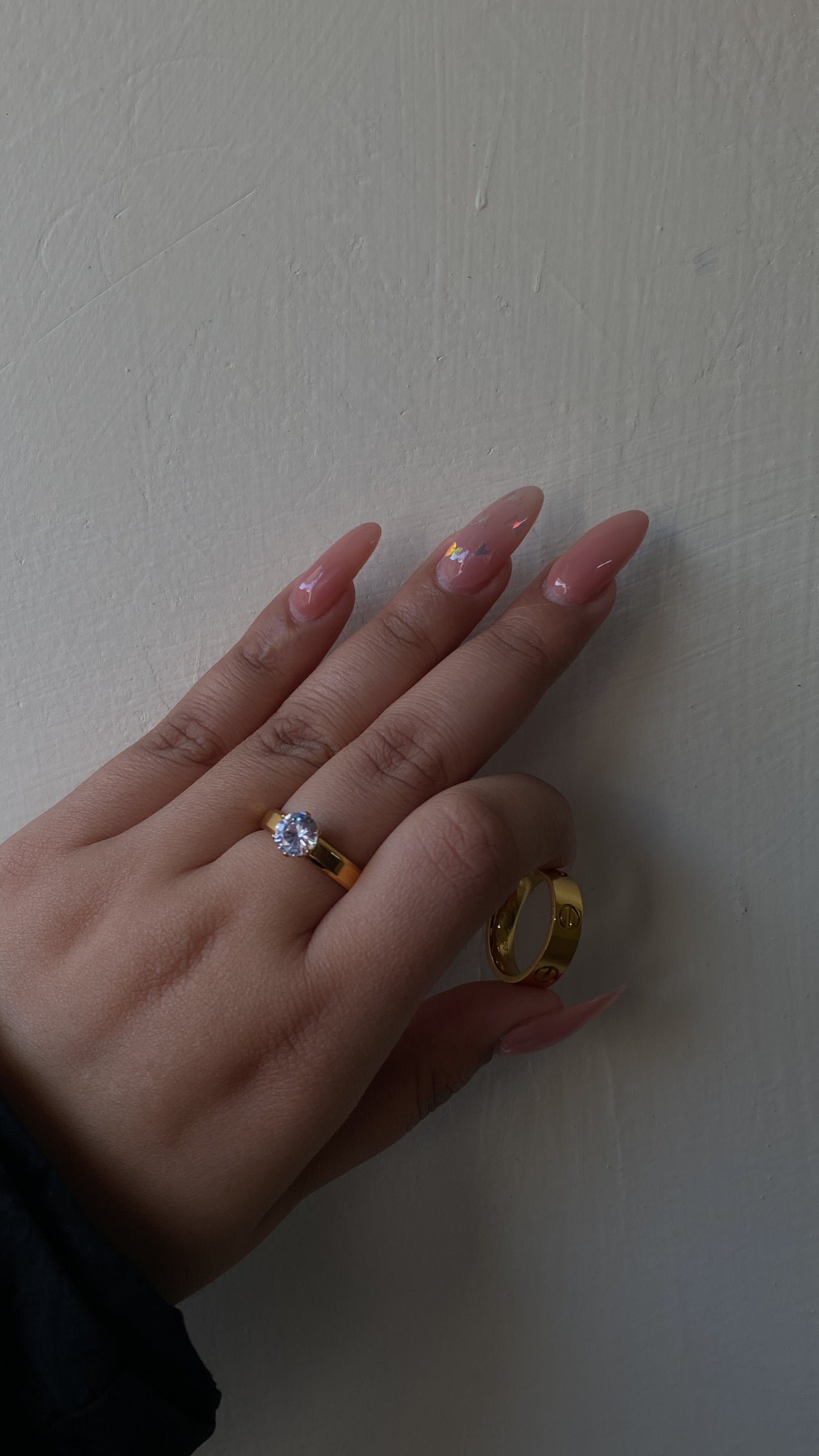 Sassy stack (chloe ring + love stone ring)