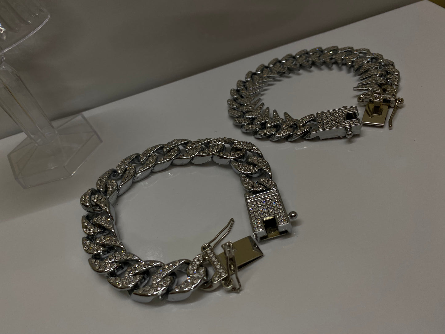 Icy cuban & spiky bracelet